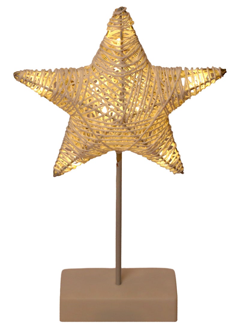 Trentor شمعة LED نجمية للاحتفالات تعمل بالبطارية 40X14 سم - Image 2